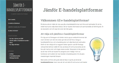 Desktop Screenshot of e-handelsplattformar.com